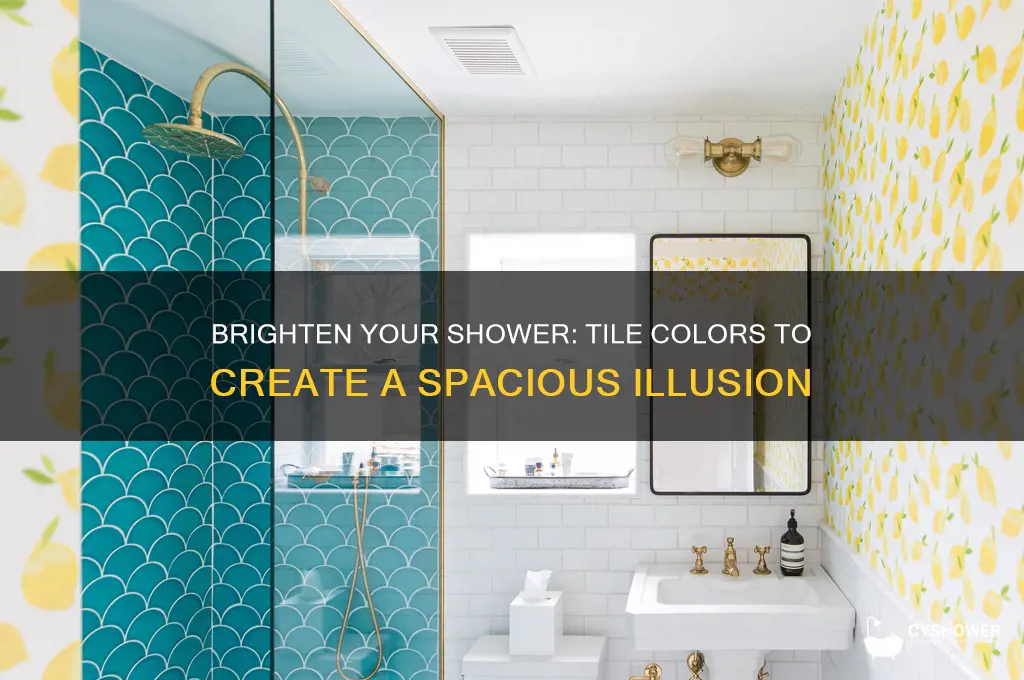 what color tile makes a shower look bigger