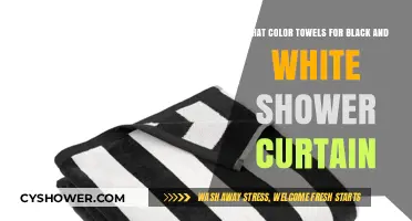Perfect Towel Colors to Complement Your Black and White Shower Curtain