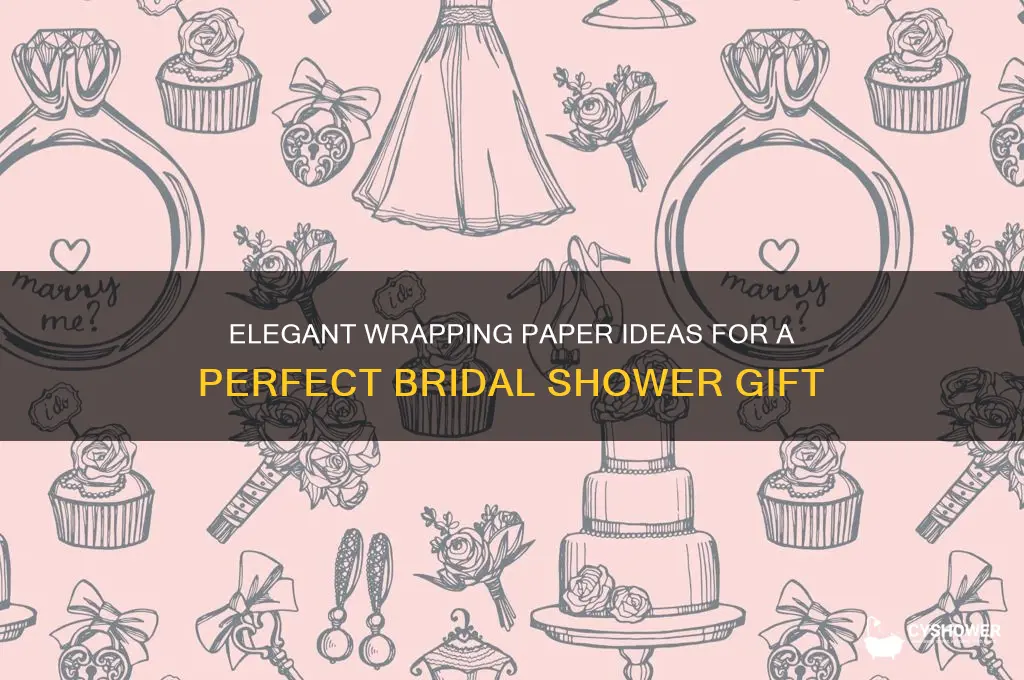 what color wrapping paper for bridal shower