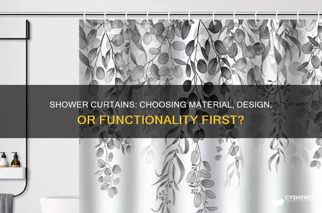 what comes first for shower curtains