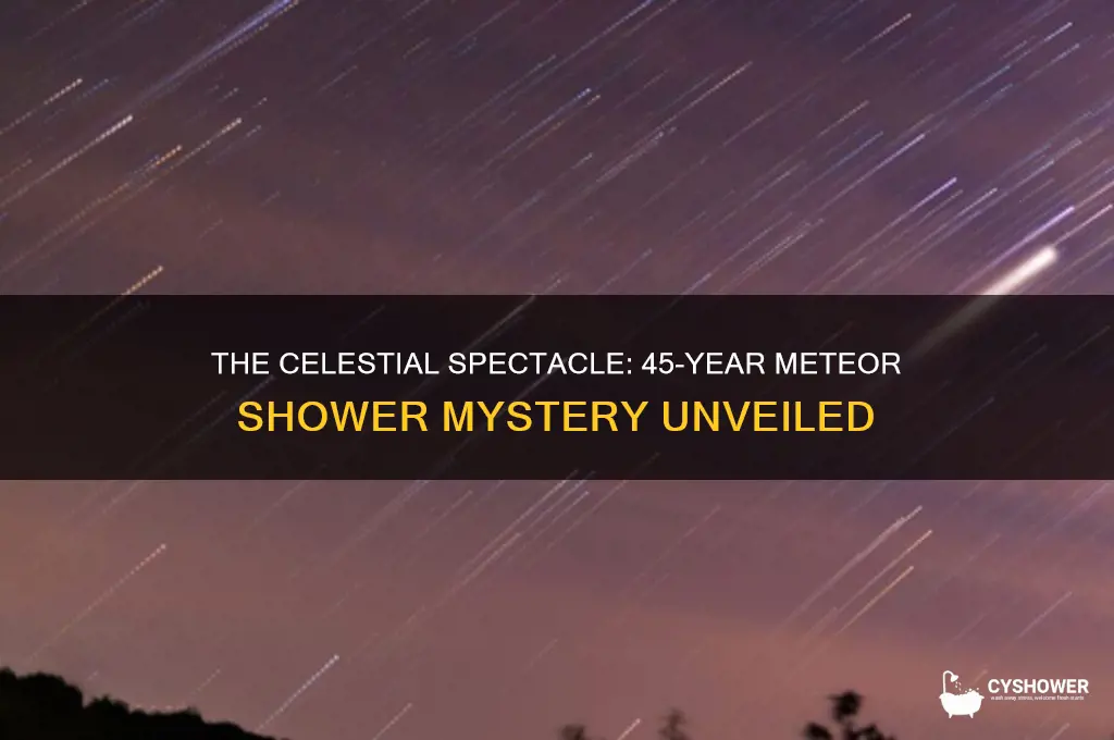 what comet or meteor shower occurs every 45 years