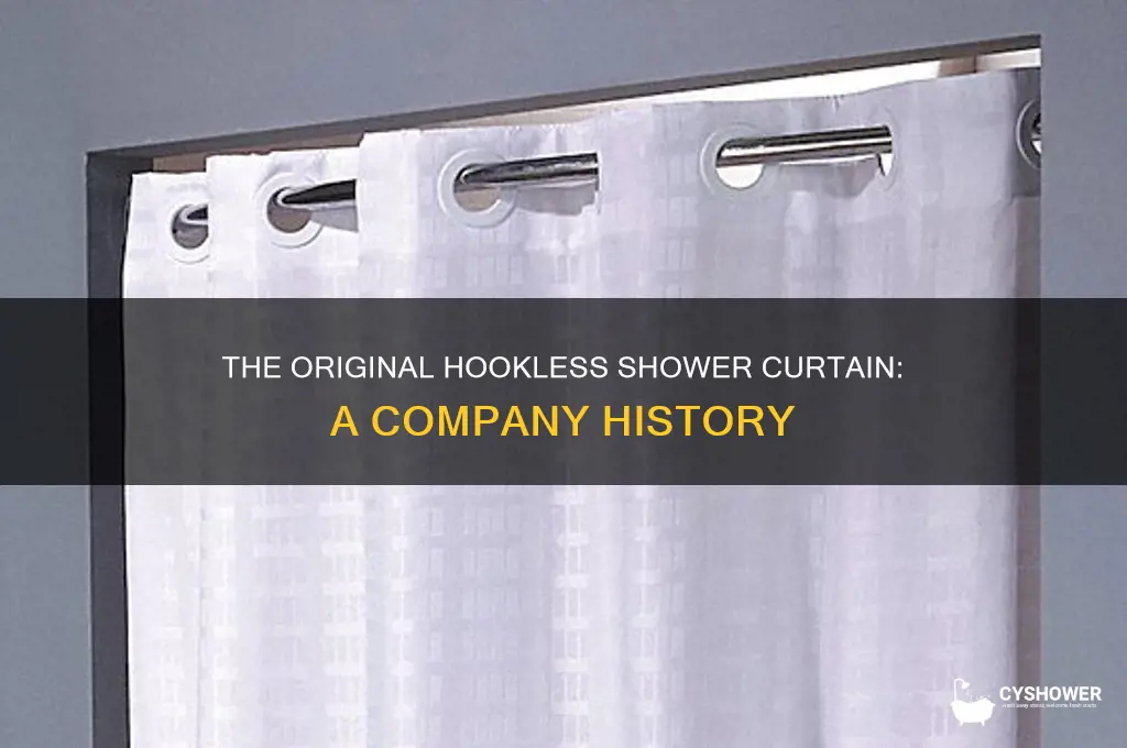 what company made the original hookless shower curtain