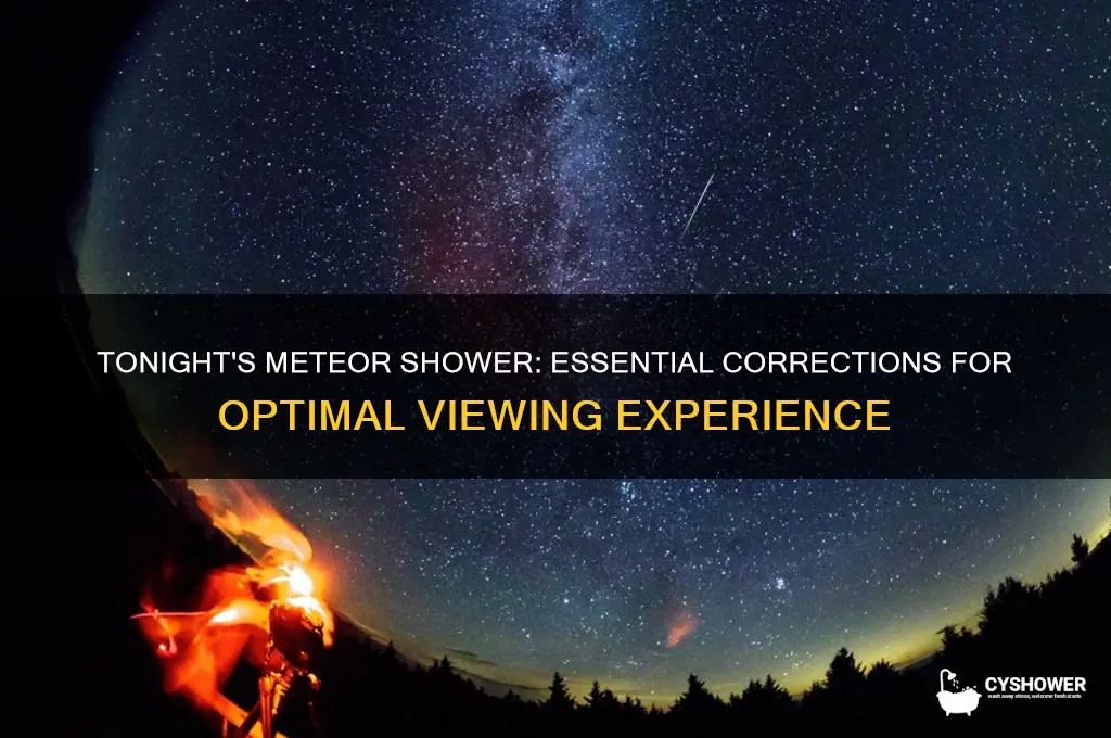 what correction to look for tonight