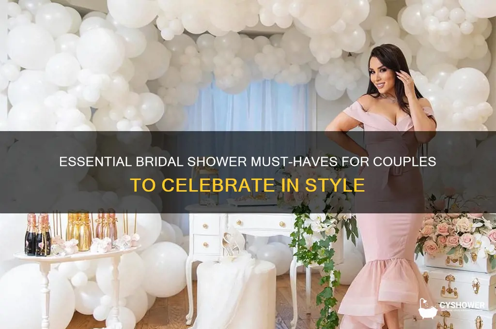 what couples need for bridal shower