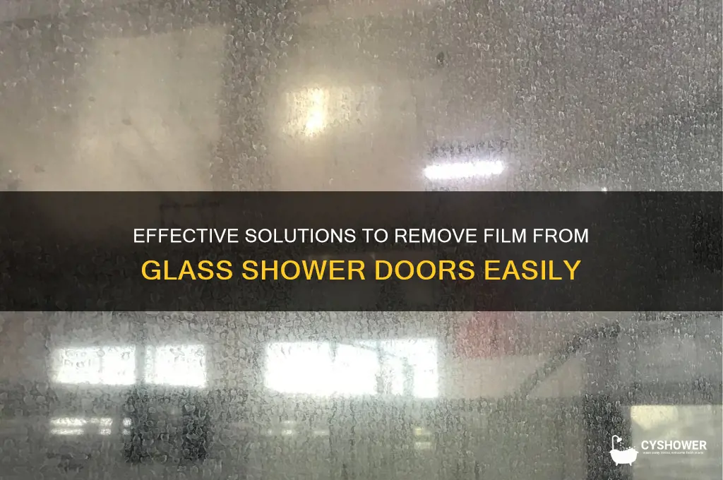 what cuts through the film on glass shower door