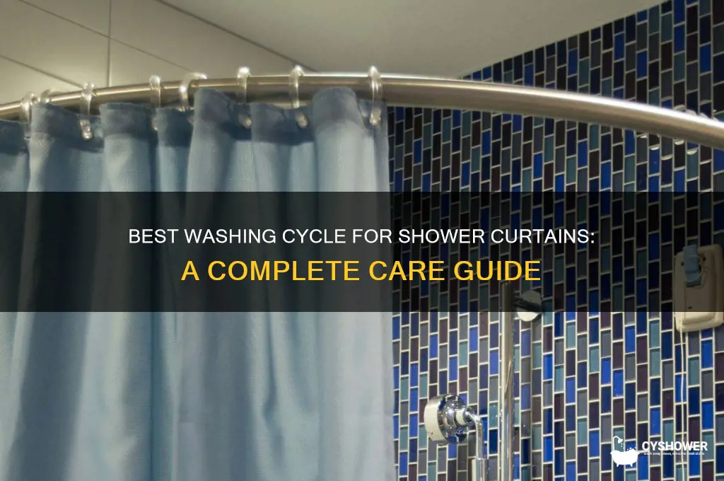 what cycle to wash shower curtain