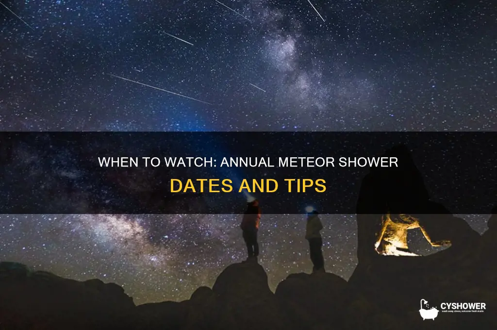 what day of the year is there a meteor shower