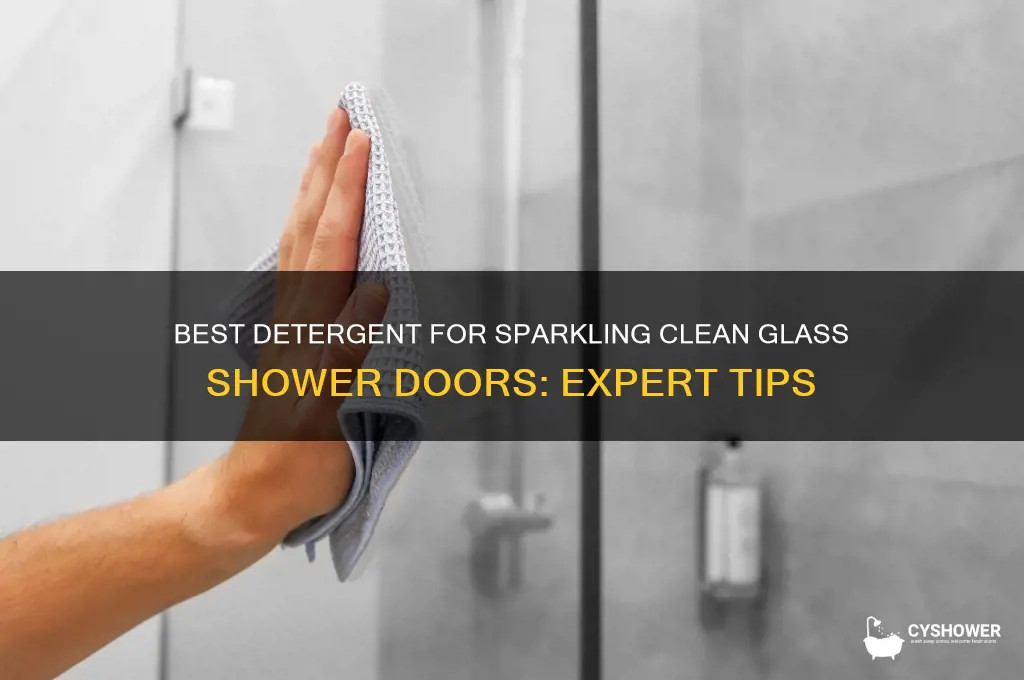 what detergent for glass shower door