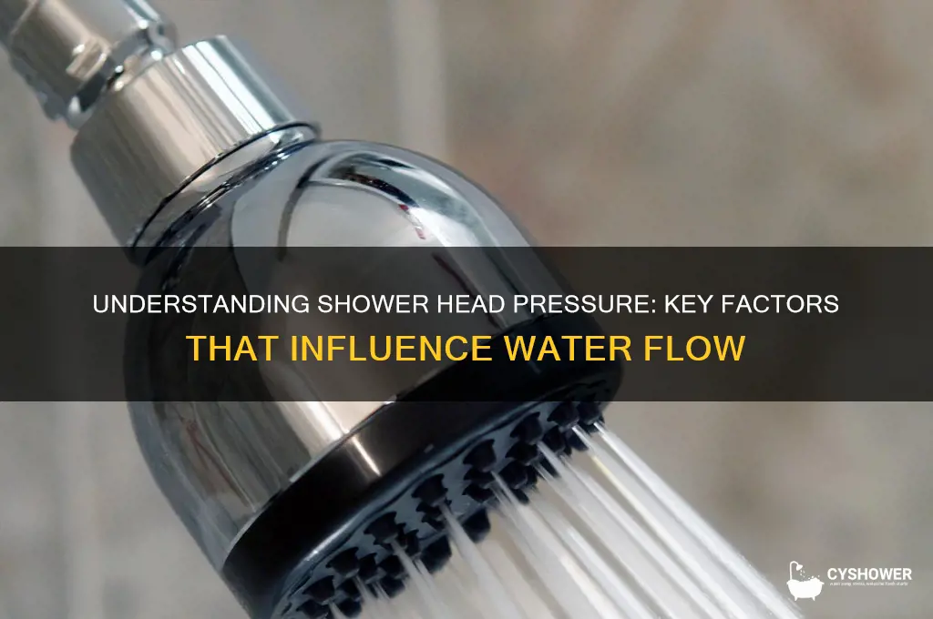 what determines shower head pressure