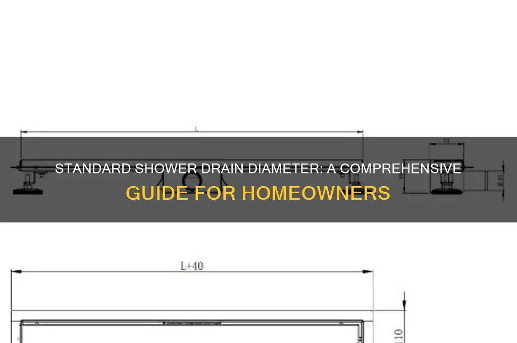 what diameter is a shower drain