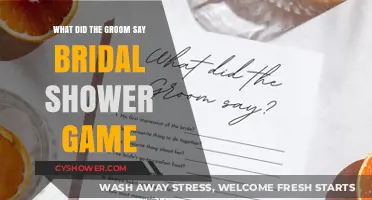 What Did the Groom Say? Fun Bridal Shower Game Ideas