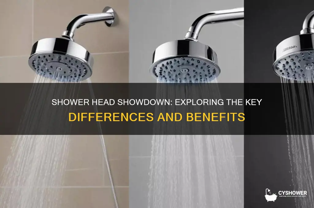 what difference in shower heads