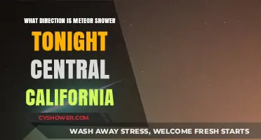 Central California's Meteor Shower Tonight: Which Direction to Look