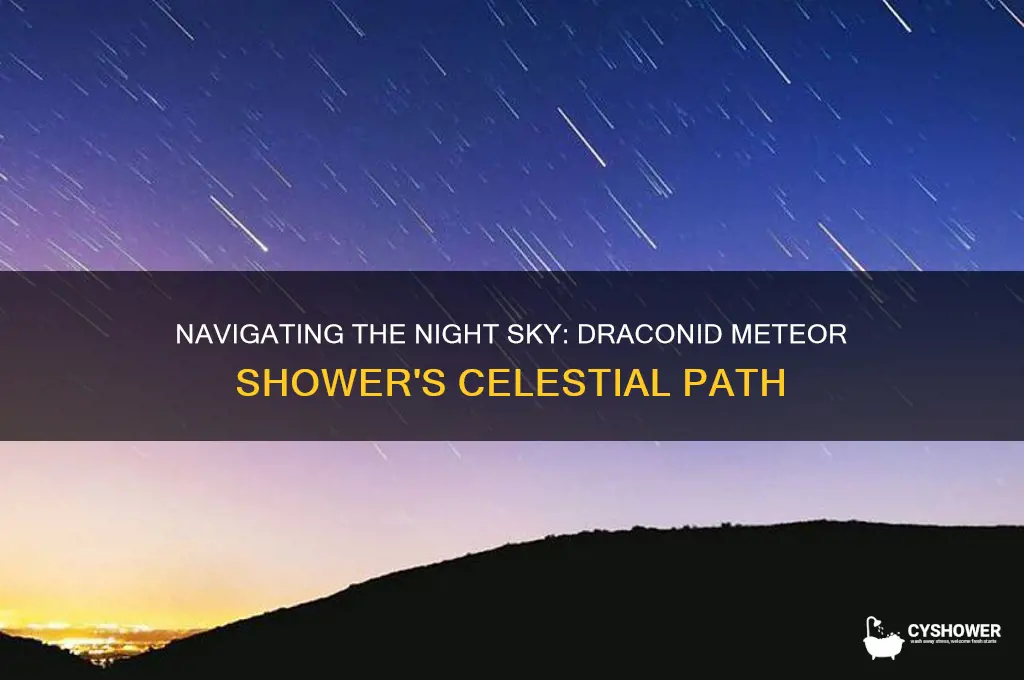 what direction is the draconid meteor shower