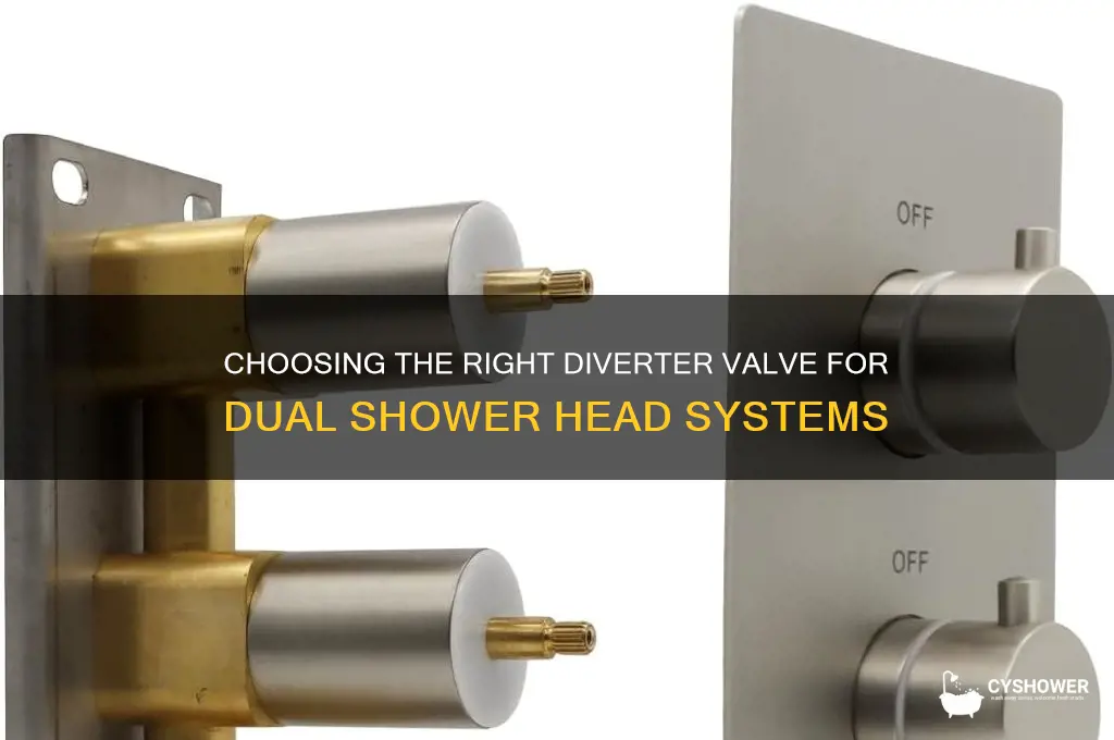 what diverter do i need for two shower heads