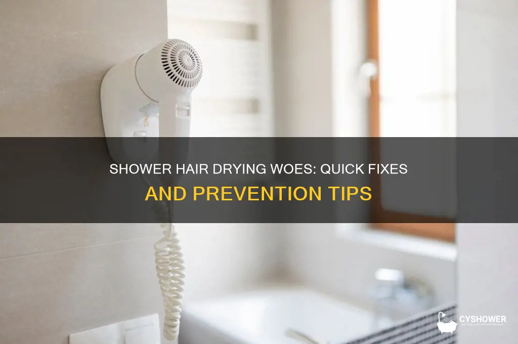 what do do when hair dries in the shower