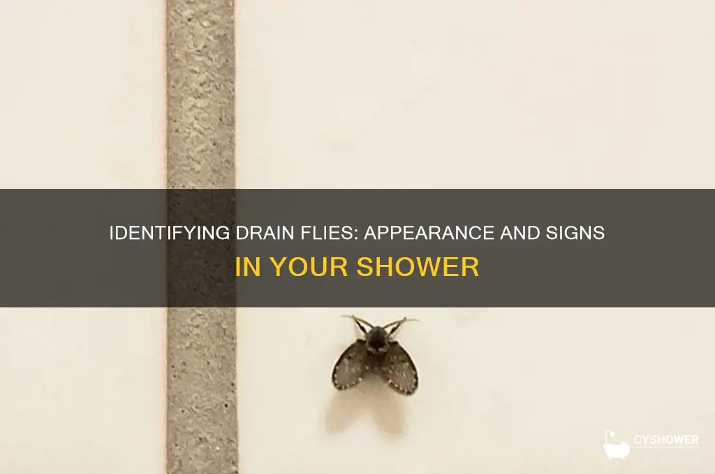 what do drain flies look like in shower