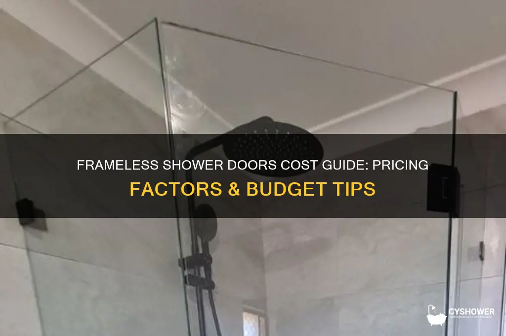 what do frameless shower doors cost