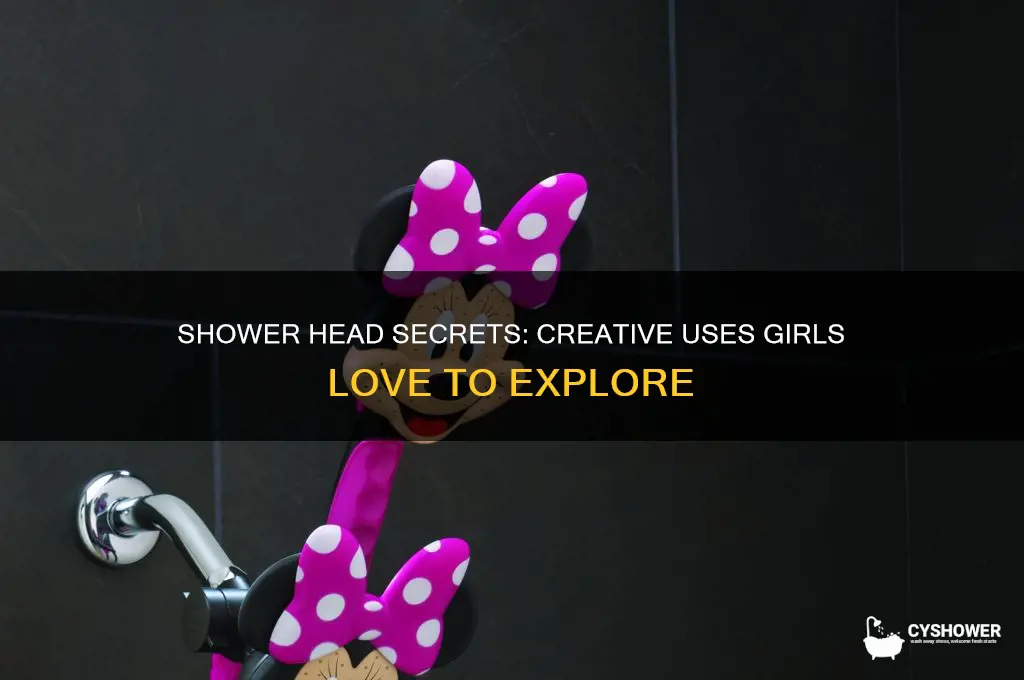what do girls do with a shower head