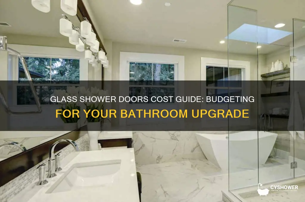 what do glass shower doors cost