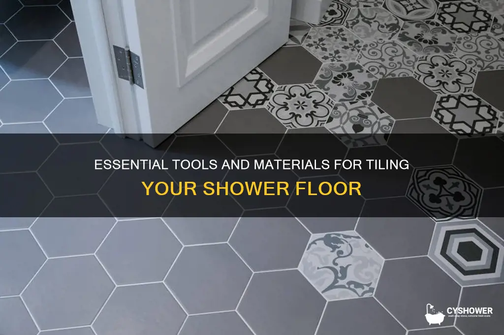 what do i need to tile a shower floor
