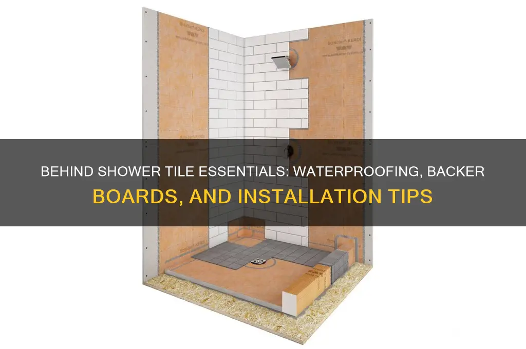 what do i put behind shower tile