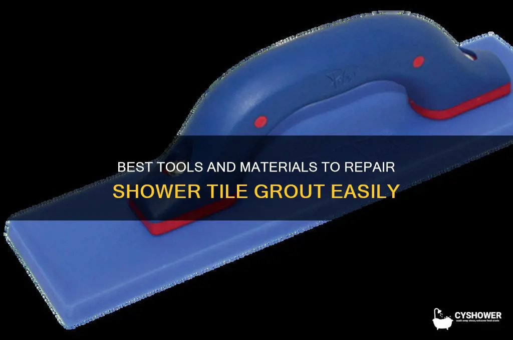 what do i use to repair tile grout in shower