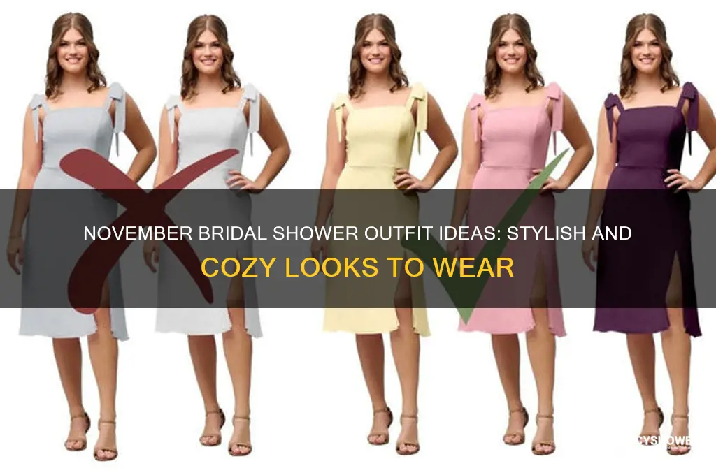 what do i wear to a bridal shower in november