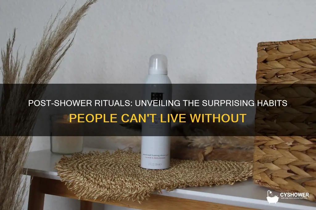 what do people do when they get outta the shower