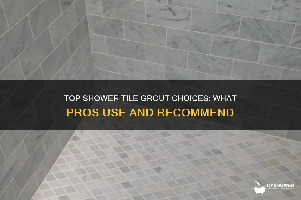 what do professionals use for shower tile grout
