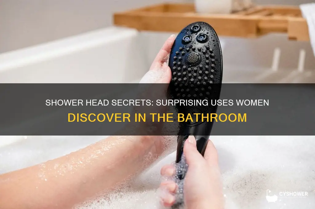 what do women do with shower heads