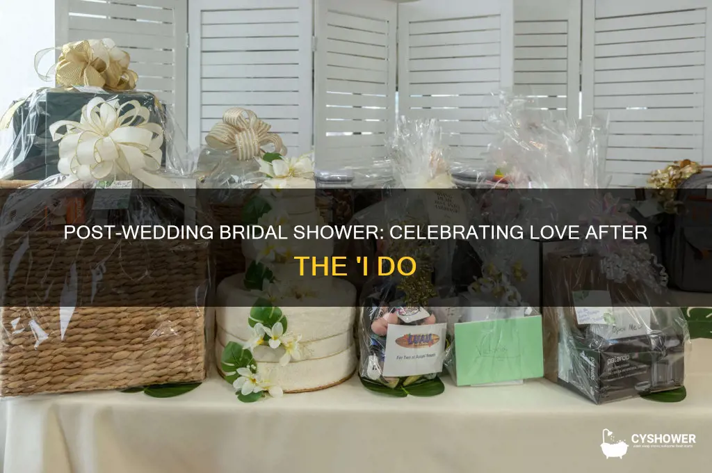 what do you call a bridal shower after the wedding