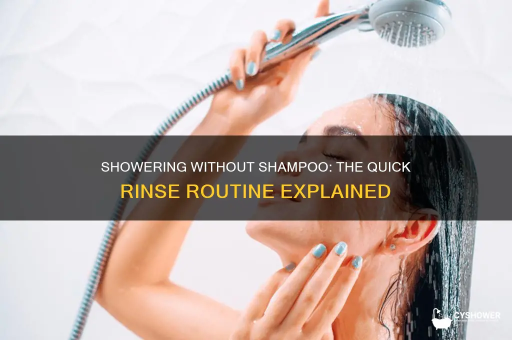 what do you call a shower without washing your hair