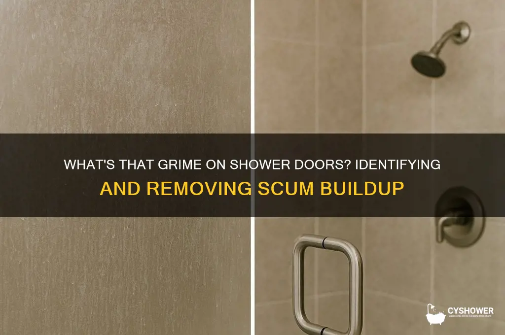 what do you call scum off shower doors