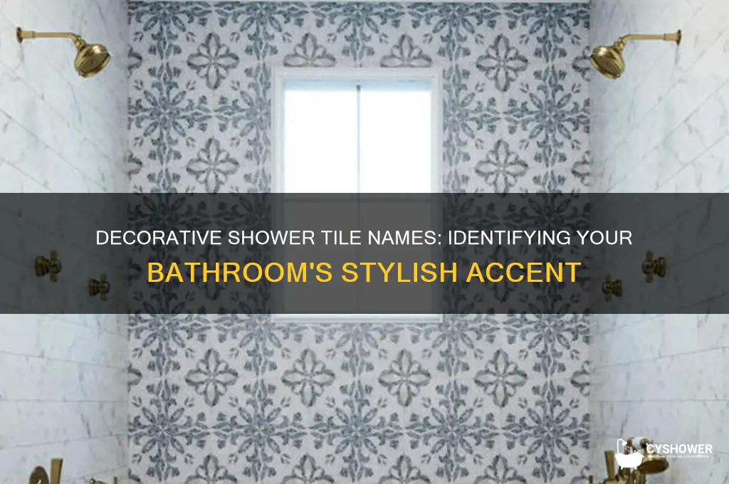 what do you call the decorative tile in a shower