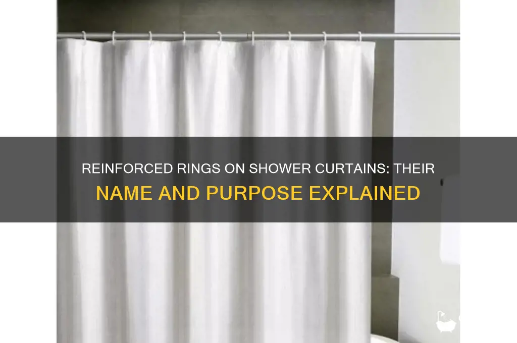 what do you call the reinforced rings on shower curtains