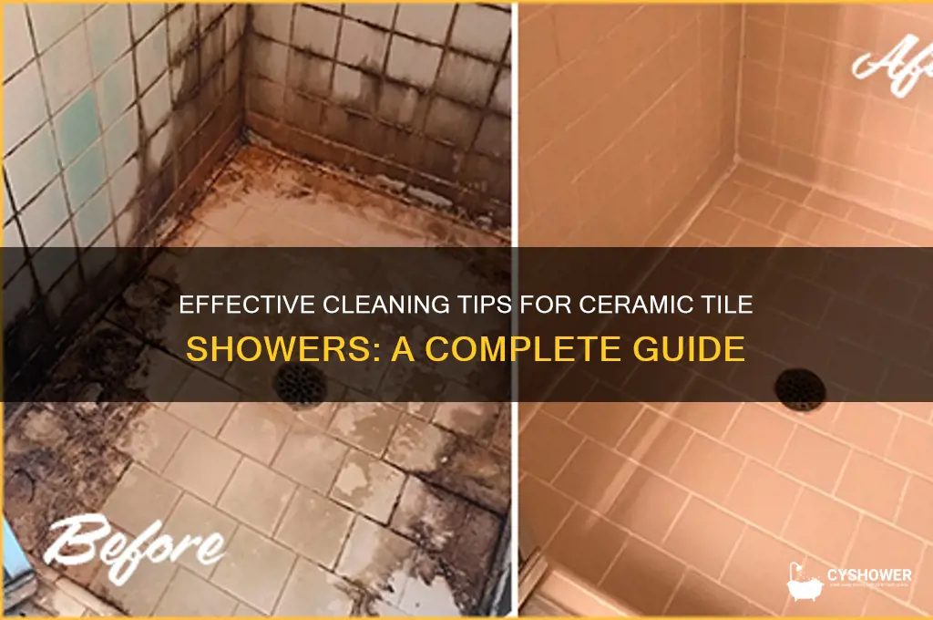 what do you clean ceramic tile shower
