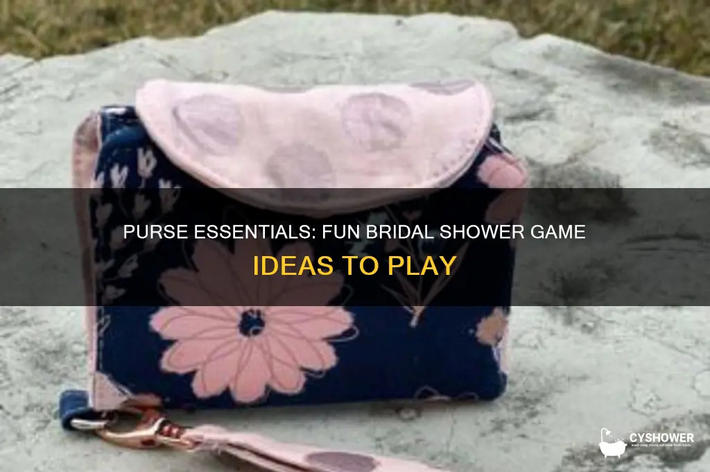what do you have in your purse bridal shower game