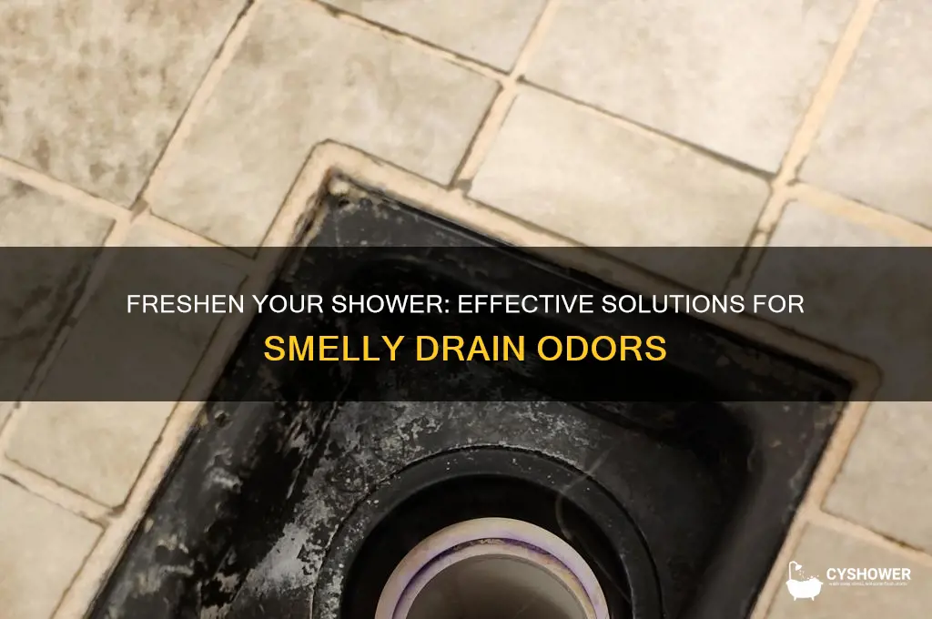 what do you put down a smelly shower drain