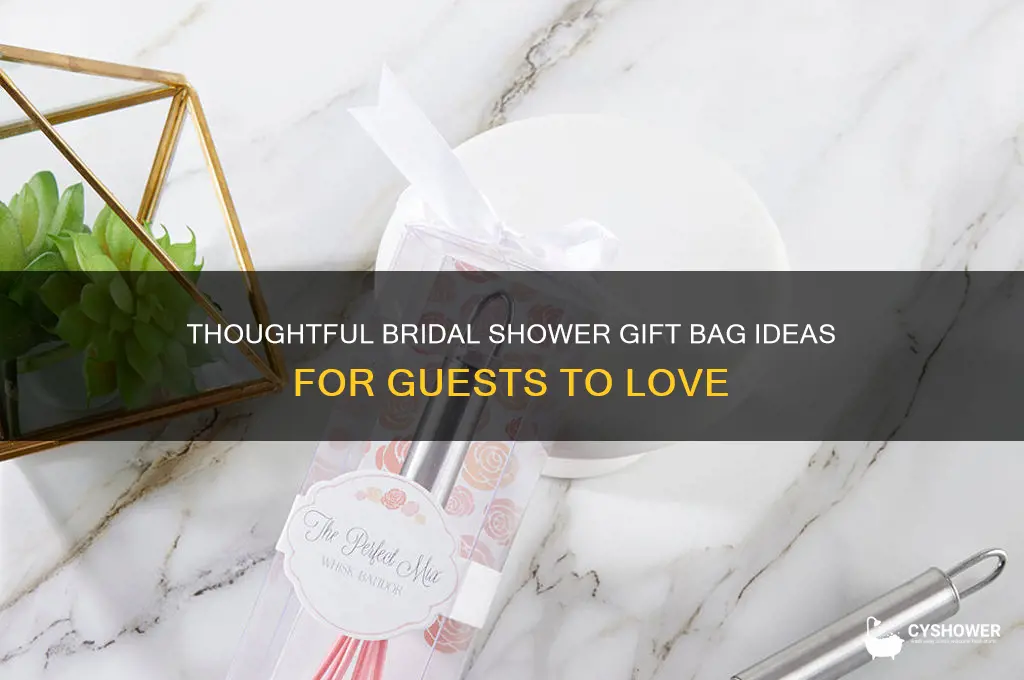 what do you put in bridal shower gift bags