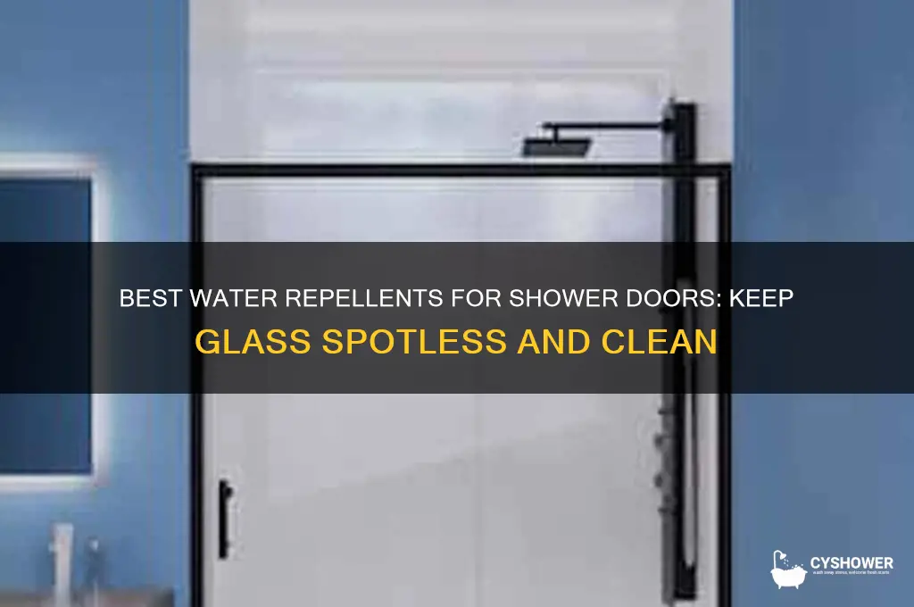 what do you put on shower doors to repel water