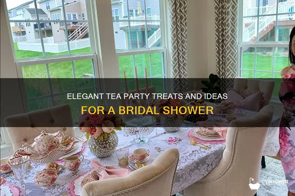 what do you serve at a bridal shower tea party