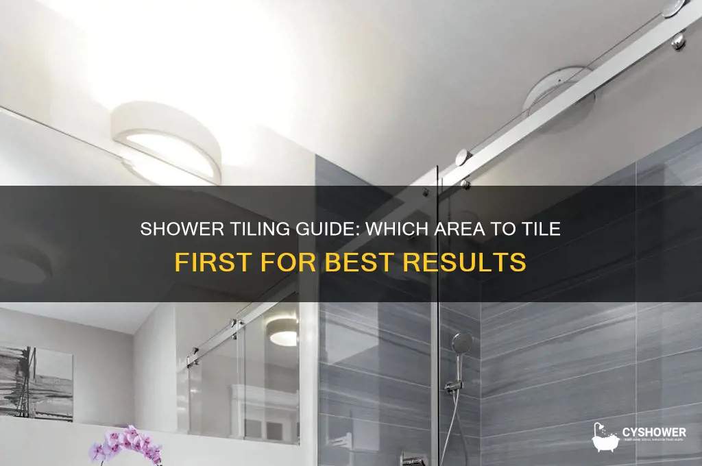 what do you tile first in a shower