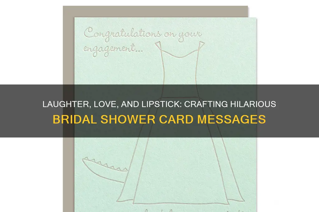 what do you write in a bridal shower card funny