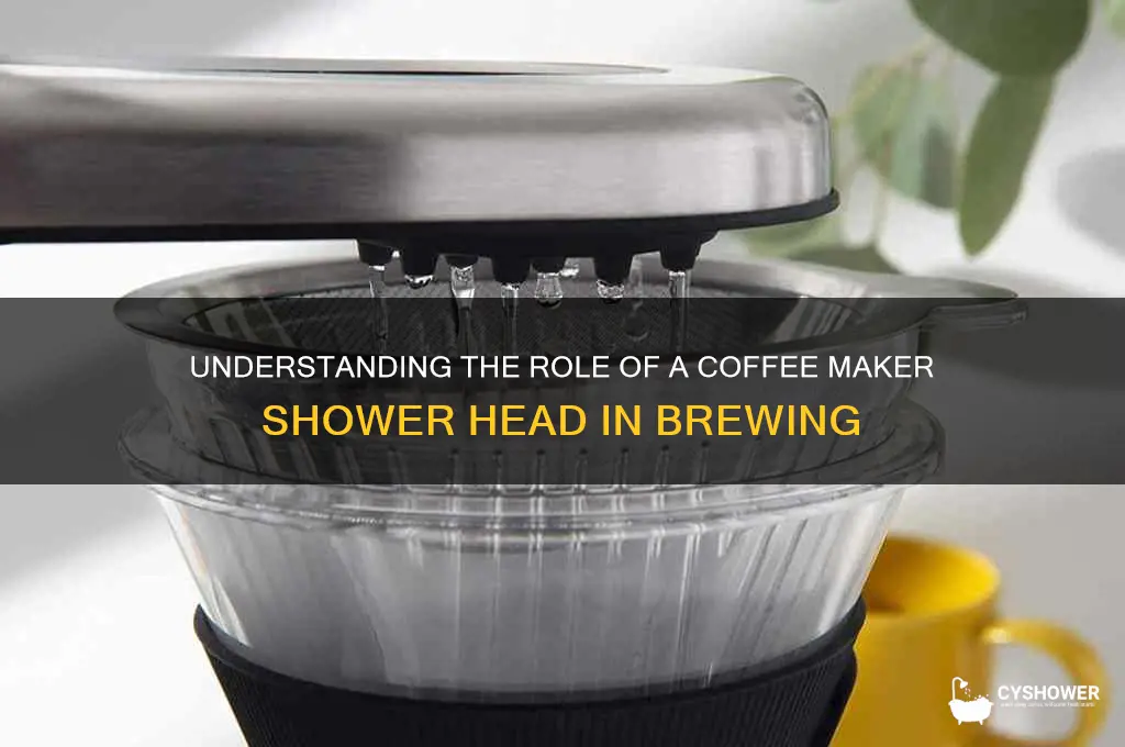 what does a coffee maker shower head do