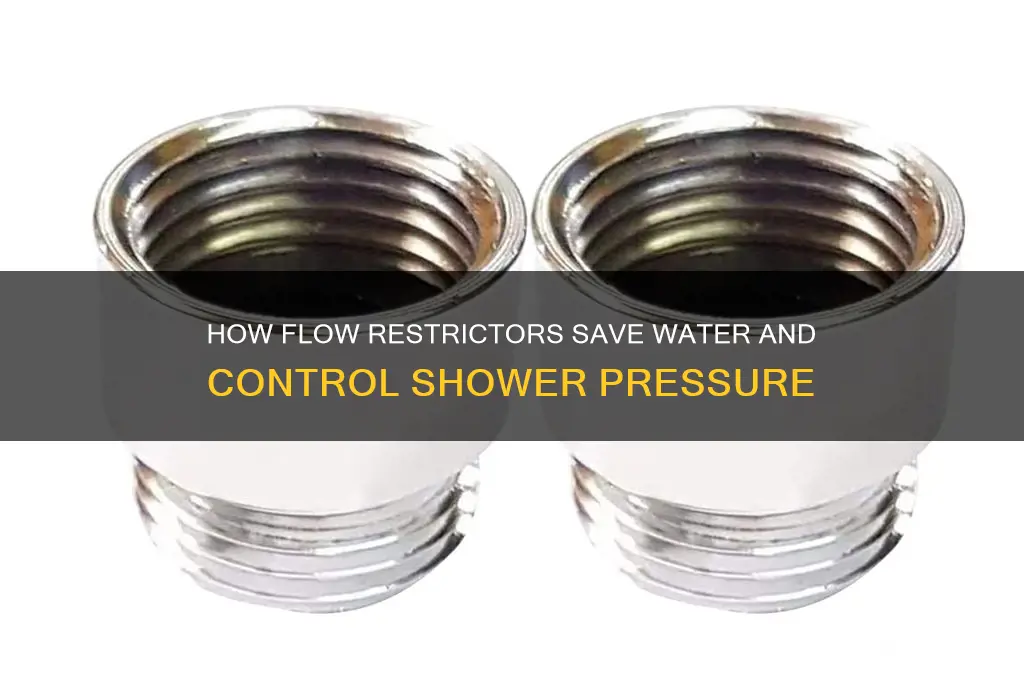 what does a flow restrictor do in a shower head
