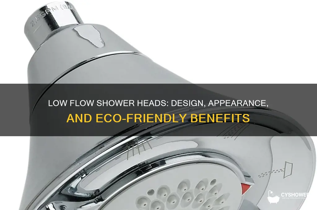what does a low flow shower head look like