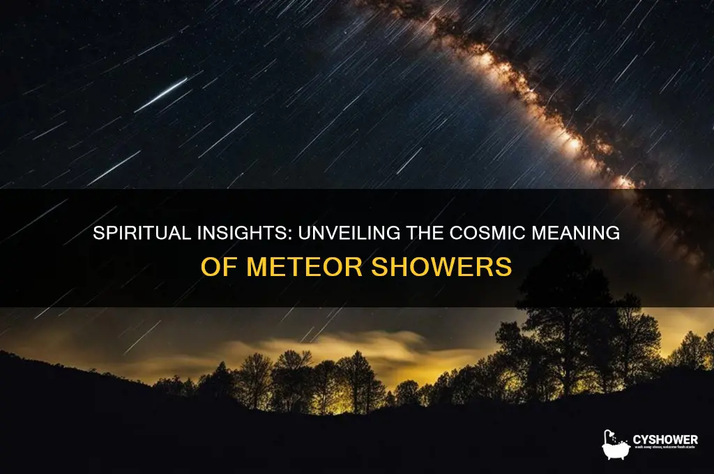 what does a meteor shower mean spiritually