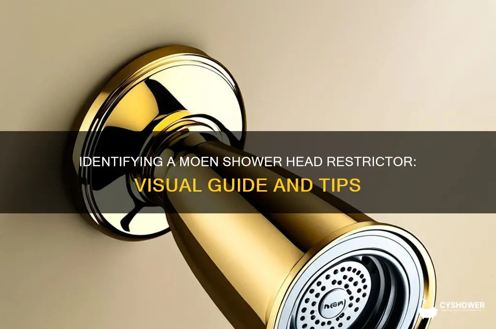 what does a moen shower head restrictor look like