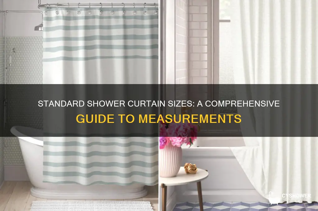 what does a shower curtain measure